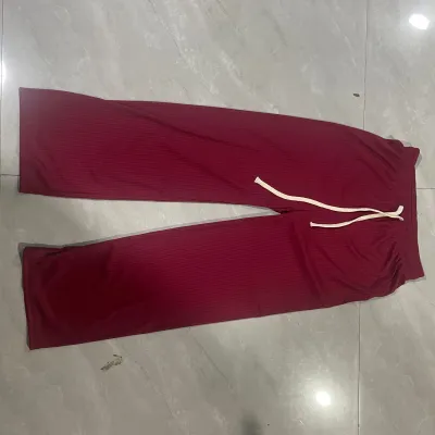 Women Casual Solid Color Loose Wide-Leg Pants