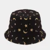 Black Star And Moon Pattern
