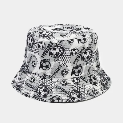 Unisex Simple Dairy Pattern Heart-Shaped Double-Sided Shade Bucket Hats