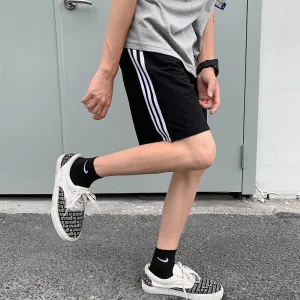 Men Casual Stripe Sports Bermuda Shorts