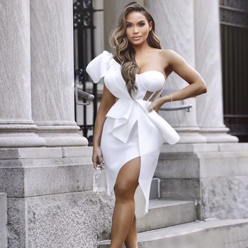 Women Sexy Solid Sleeveless V-Neck Party Dress