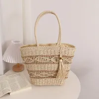 Women Fashionable Large Capacity PU Solid Color Tote Bag