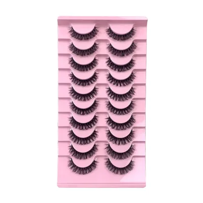 Women Simple Soft Thick 10 Pair False Eyelashes Beauty