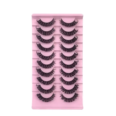 Women Simple Soft Thick 10 Pair False Eyelashes Beauty