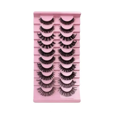 Women Simple Soft Thick 10 Pair False Eyelashes Beauty