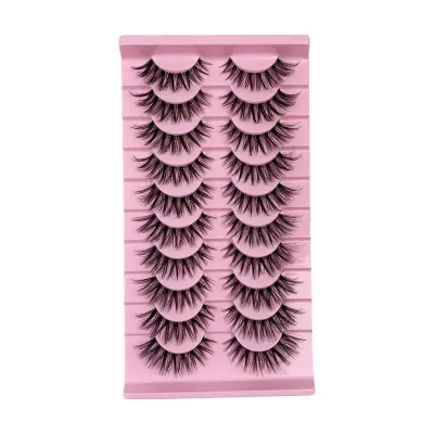 Women Natural Soft Cross False Eyelashes Beauty