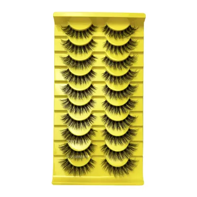 Women Natural Soft Cross False Eyelashes Beauty