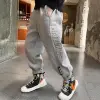 Traffic Light Waffe Pants {Grey Spring And Autumn}