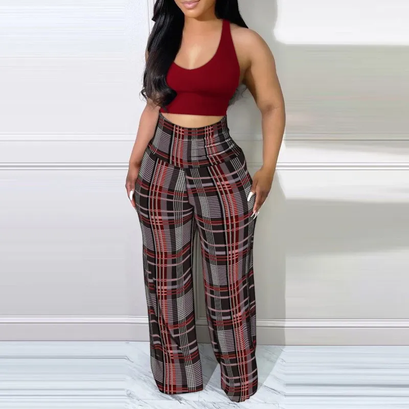 Women Plus Size Printed Loose Pants
