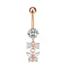 Rose Gold Butterfly Zircon