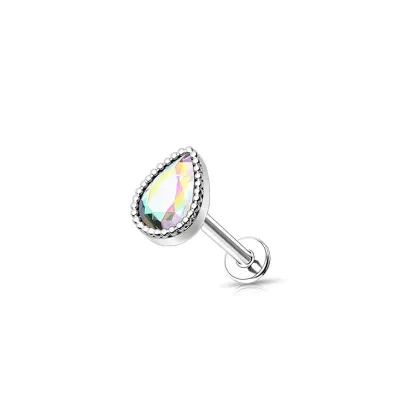 Women Fashion Stainless Steel Sun Moon Lip Nail Nose Body Piercing Jewelry