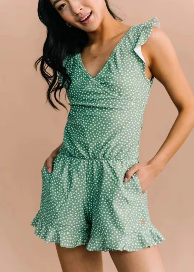 Women Plus Size V-Neck Lace One-Piece Swimsuit Solid Color Floral