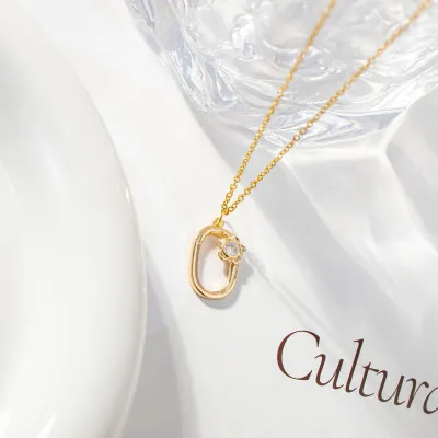 Women Fashion Simple 26 English Letters Alphabet Pendant Necklace Light Luxury Titanium Steel