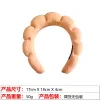 21# Towel Cloth Orange Hair Hoop