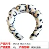 7# Flannel Yellow Spot Leopard Hair Hoop