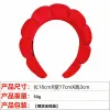 8# Gold Velvet Big Red Hair Band