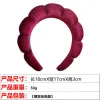 12# Golden Velvet Wine Red Hair Band