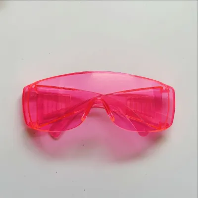 Women Simple Creative Color Blinds Splash-Proof Sand-Proof Safety Goggles Sunglasses