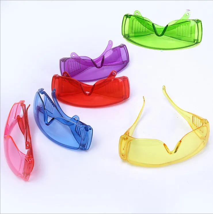 Women Simple Creative Color Blinds Splash-Proof Sand-Proof Safety Goggles Sunglasses