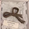 6# Deep Coffee-Ribbon Grab Clip