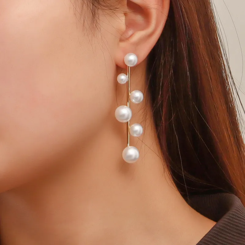 Temperament Simple Retro Pearl Earrings