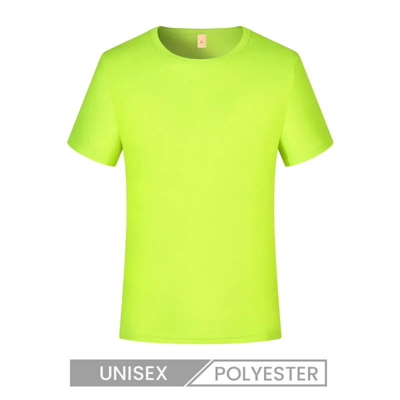 Unisex Summer Small Square Breathable Pattern Crew Neck Short Sleeve Quick-Drying Polyester T-Shirt Custom