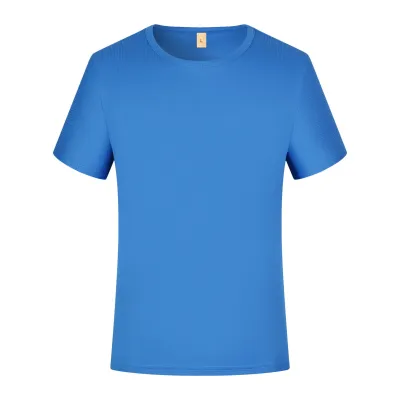 Unisex Summer Small Square Breathable Pattern Crew Neck Short Sleeve Quick-Drying Polyester T-Shirt Custom