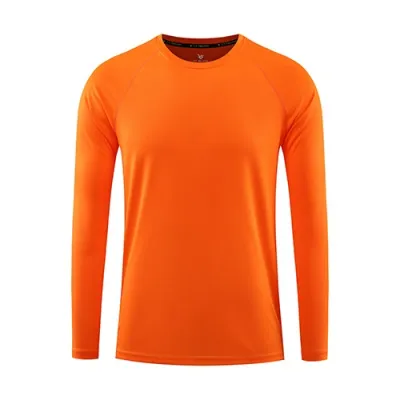 Unisex Long-Sleeved Quick-Drying Custom Logo Outdoor Crew Neck Breathable Fitness Sunscreen T-Shirt
