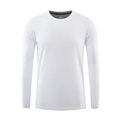 Unisex Long-Sleeved Quick-Drying Custom Logo Outdoor Crew Neck Breathable Fitness Sunscreen T-Shirt
