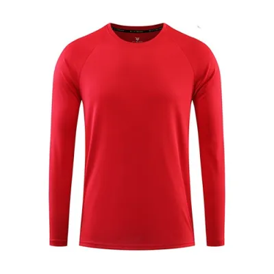 Unisex Long-Sleeved Quick-Drying Custom Logo Outdoor Crew Neck Breathable Fitness Sunscreen T-Shirt