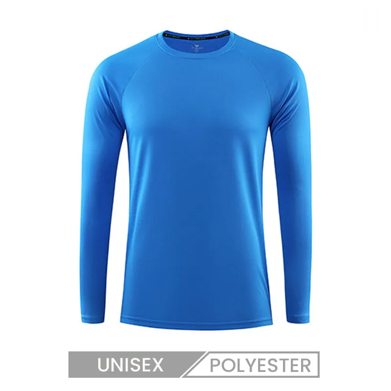 Unisex Long-Sleeved Quick-Drying Custom Logo Outdoor Crew Neck Breathable Fitness Sunscreen T-Shirt