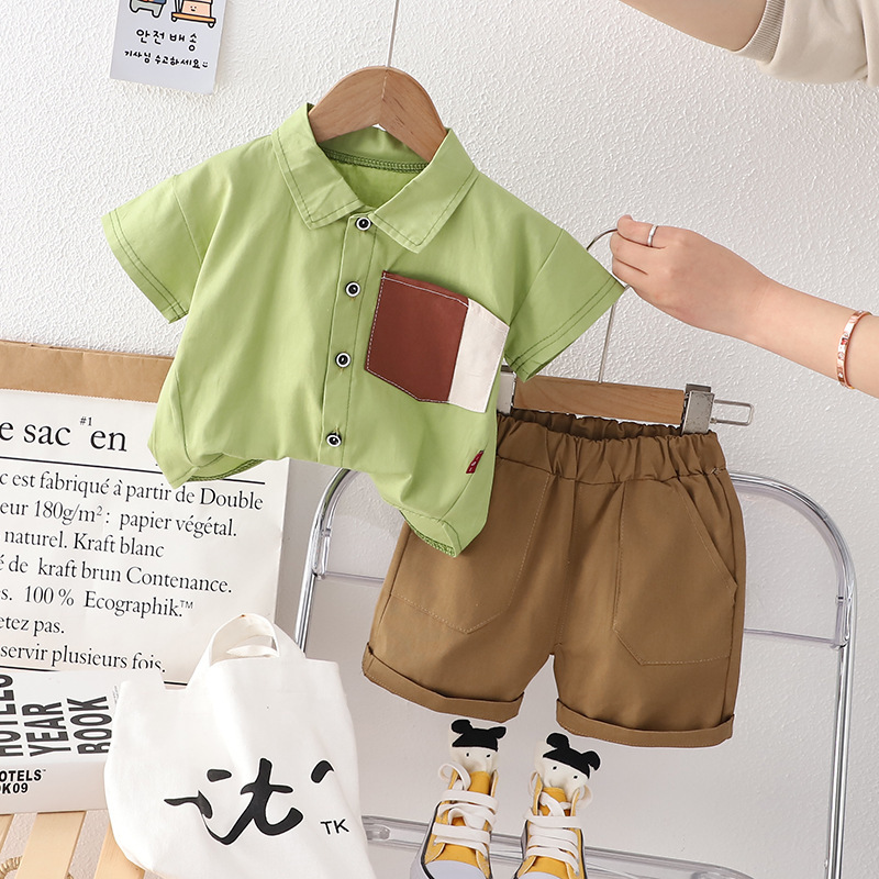 Wholesale Kids Toddler Boys Fashion Casual Colorblock Short