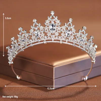Kids Girls Casual Cute Party Rhinestone Crown Hairband