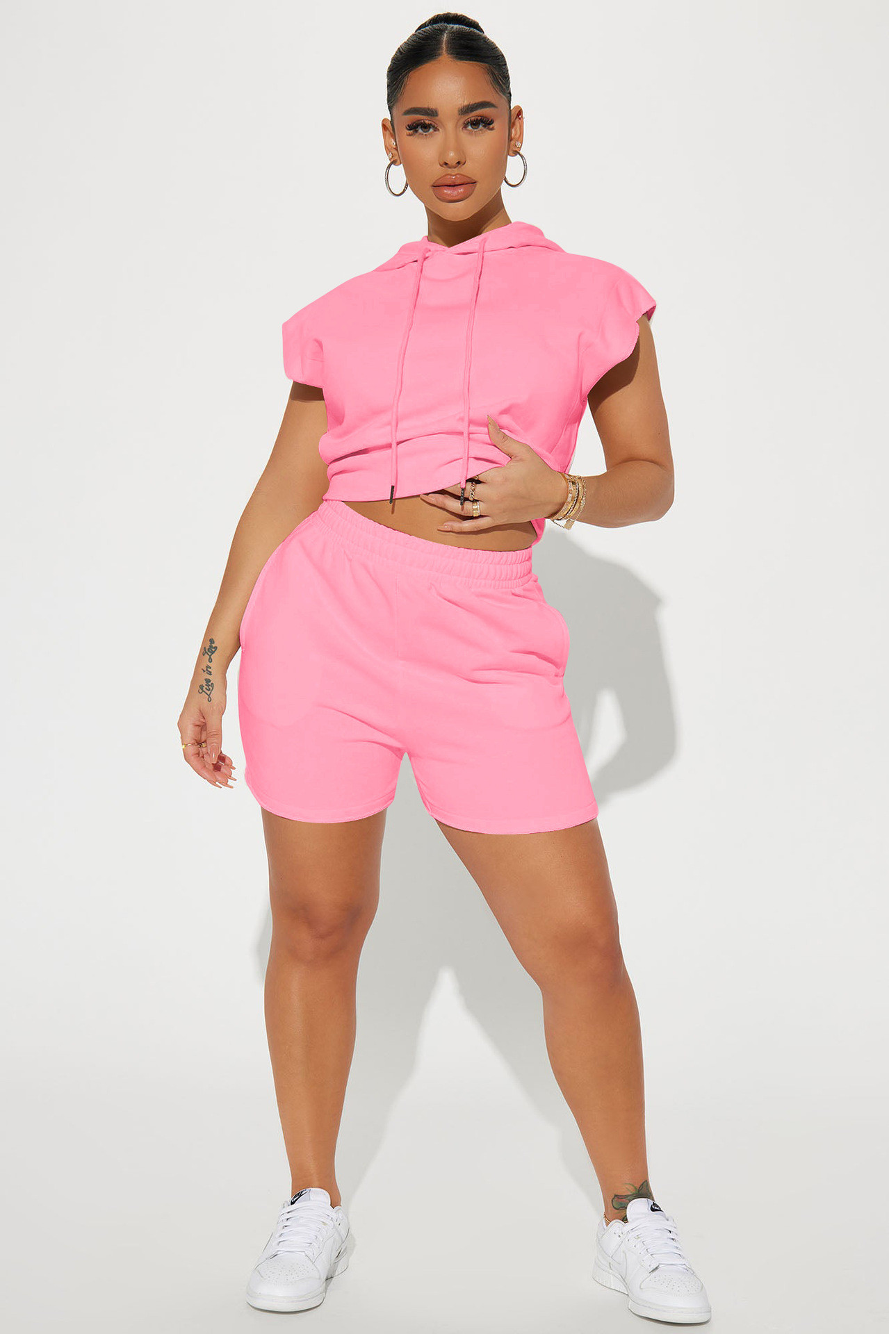 Wholesale Women Fashion Casual Sports Style Solid Color