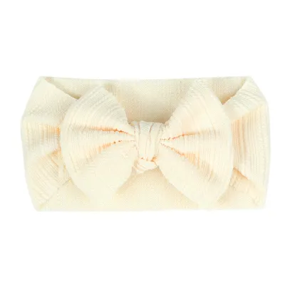 Baby Solid Color Bow Hair Band with Taiyin Style Kids Accessories