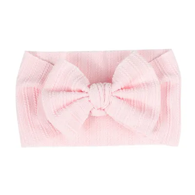 Baby Solid Color Bow Hair Band with Taiyin Style Kids Accessories