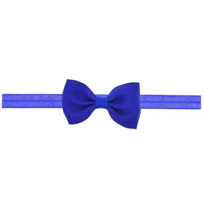 Baby Solid Color Cloth Bow Hair Band Side Clip - Kids Accessories