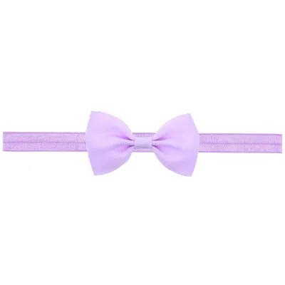 Baby Solid Color Cloth Bow Hair Band Side Clip - Kids Accessories