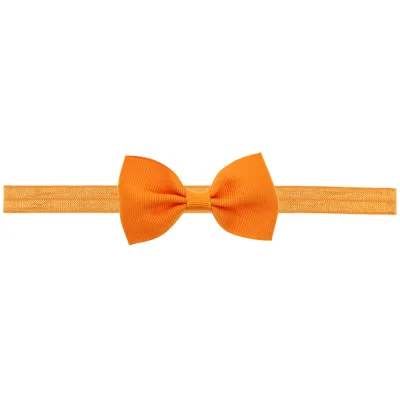 Baby Solid Color Cloth Bow Hair Band Side Clip - Kids Accessories