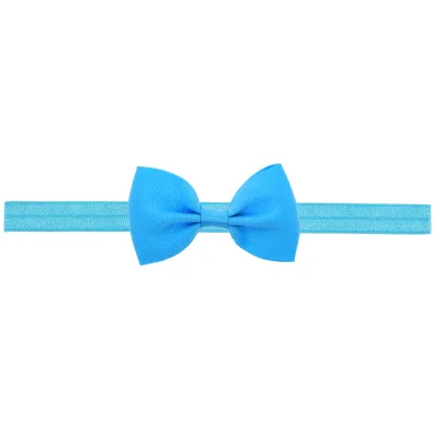 Baby Solid Color Cloth Bow Hair Band Side Clip - Kids Accessories