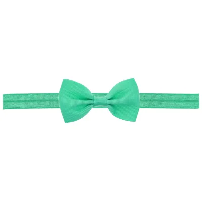Baby Solid Color Cloth Bow Hair Band Side Clip - Kids Accessories