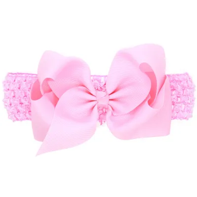 Baby Fashion Solid Color Bow Hair Band for Girls