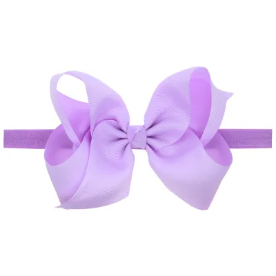Baby Fashion Solid Color Cloth Bow Hair Band