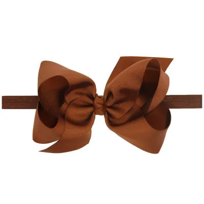 Baby Fashion Solid Color Cloth Bow Hair Band