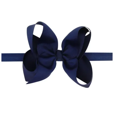 Baby Fashion Solid Color Cloth Bow Hair Band