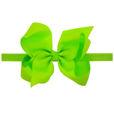 Baby Fashion Solid Color Cloth Bow Hair Band