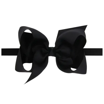 Baby Fashion Solid Color Cloth Bow Hair Band