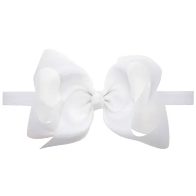 Baby Fashion Solid Color Cloth Bow Hair Band
