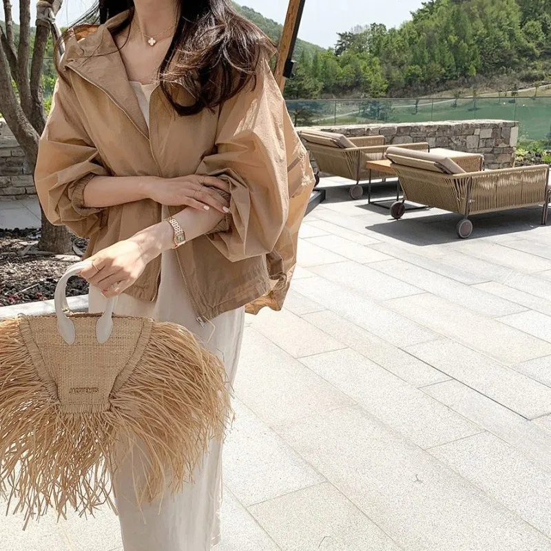 Summer Women Long Sleeve Lightweight Breathable Loose Sun Protection Coat