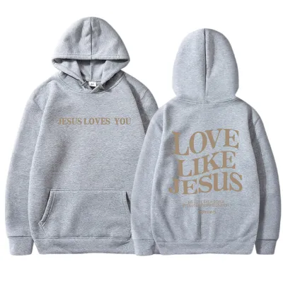 Women Fashion Thickened Back Letter Slogan Printing Drawstring Long Sleeve Hoodie